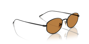 Oliver Peoples Estra con montatura Nero Opaco e lenti  Marrone - L'immagine 3