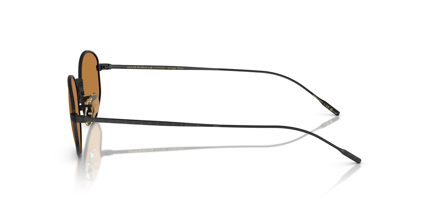 Oliver Peoples Estra with Matte Black frame and Brown lenses - Image Filigree