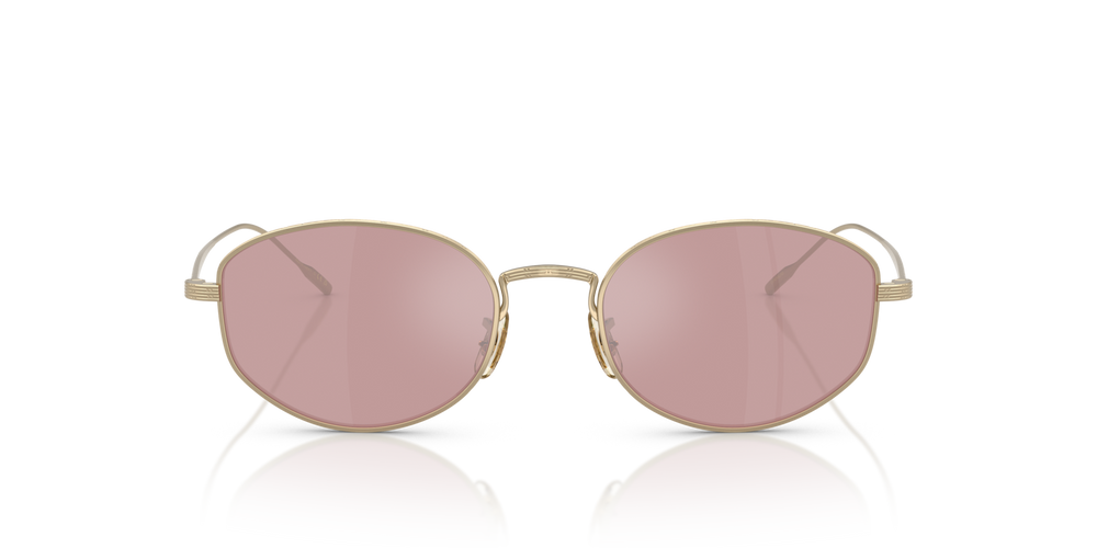 Oliver Peoples Estra avec une monture Or pâle et des verres Violet - image 2