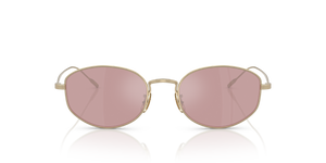 Oliver Peoples Estra avec une monture Or pâle et des verres Violet - image 2