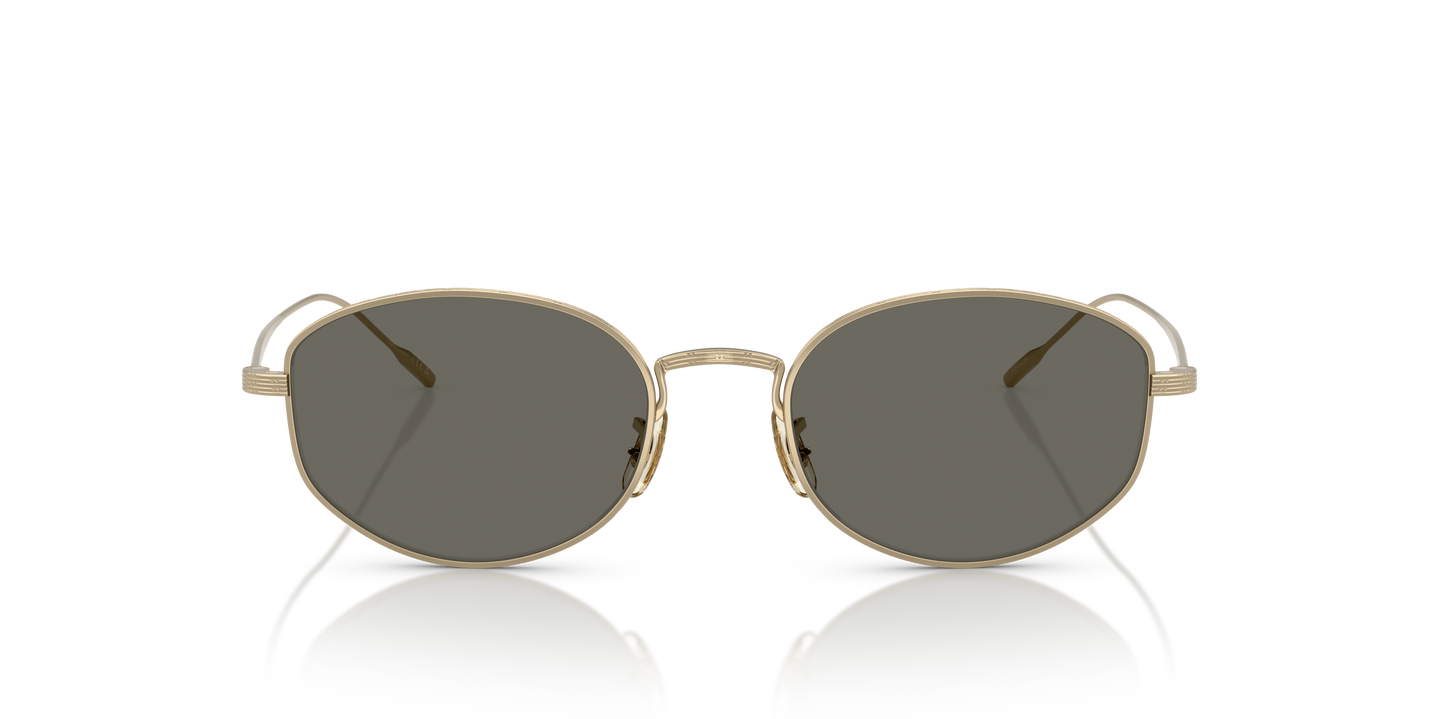 Oliver Peoples Estra with Soft Gold frame and Carbon Grey lenses
