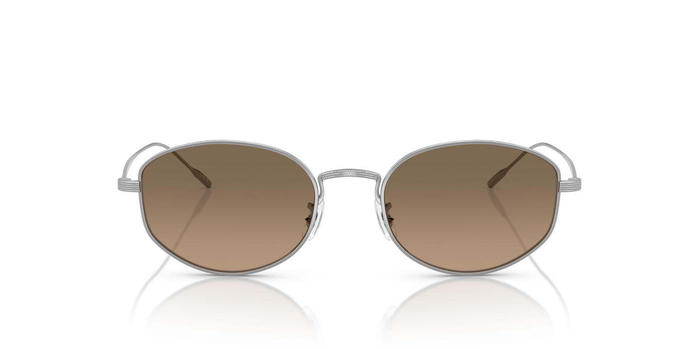 Sie Oliver Peoples Estra mit Silber Gestell und Braun Gläsern - Bild Material