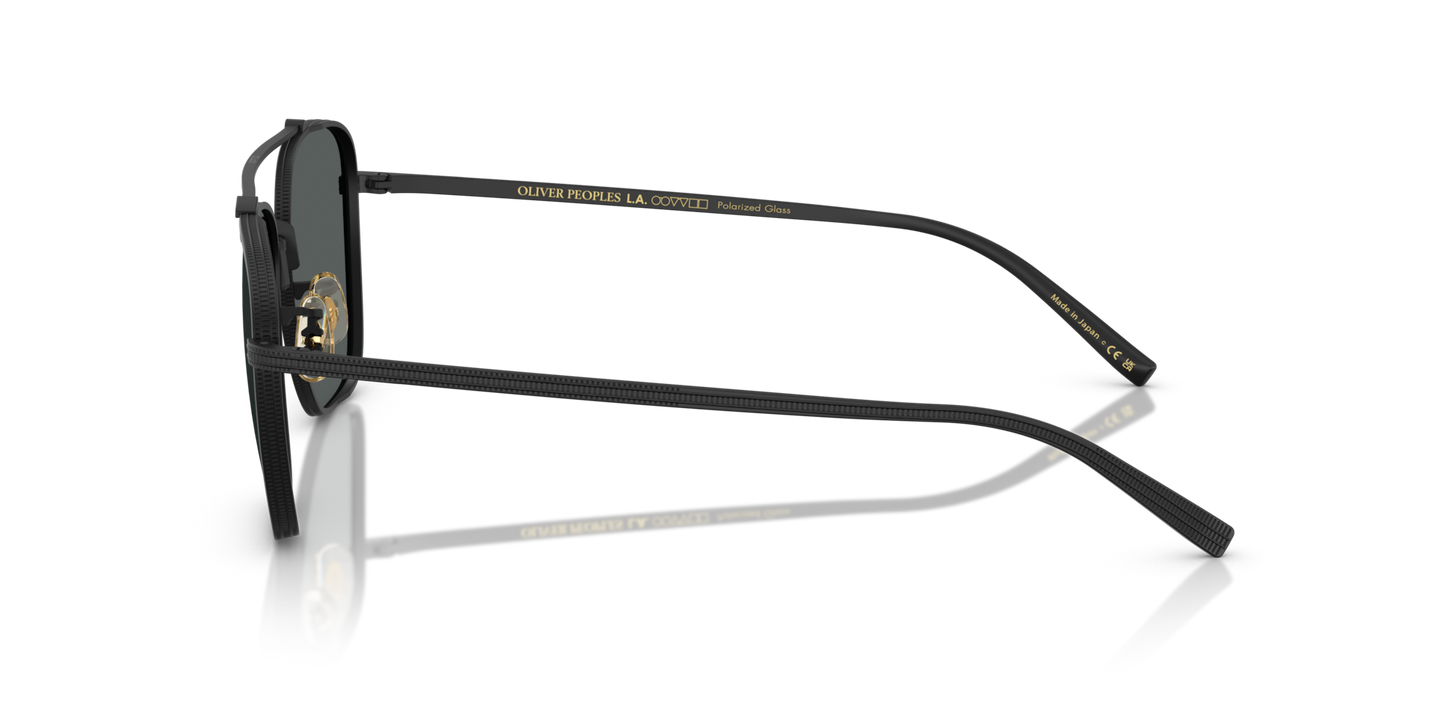 Oliver Peoples Avison avec une monture Noir mat et des verres Gris - Image Filigranes
