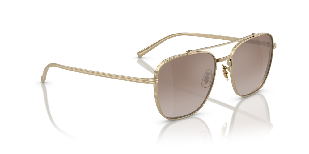 Oliver Peoples Avison con montatura Oro tenue e lenti  Marrone - immagine 3