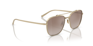 Oliver Peoples Avison con montatura Oro tenue e lenti  Marrone - immagine 3