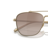 Oliver Peoples Avison avec une monture Or pâle et des verres Brun - Variant