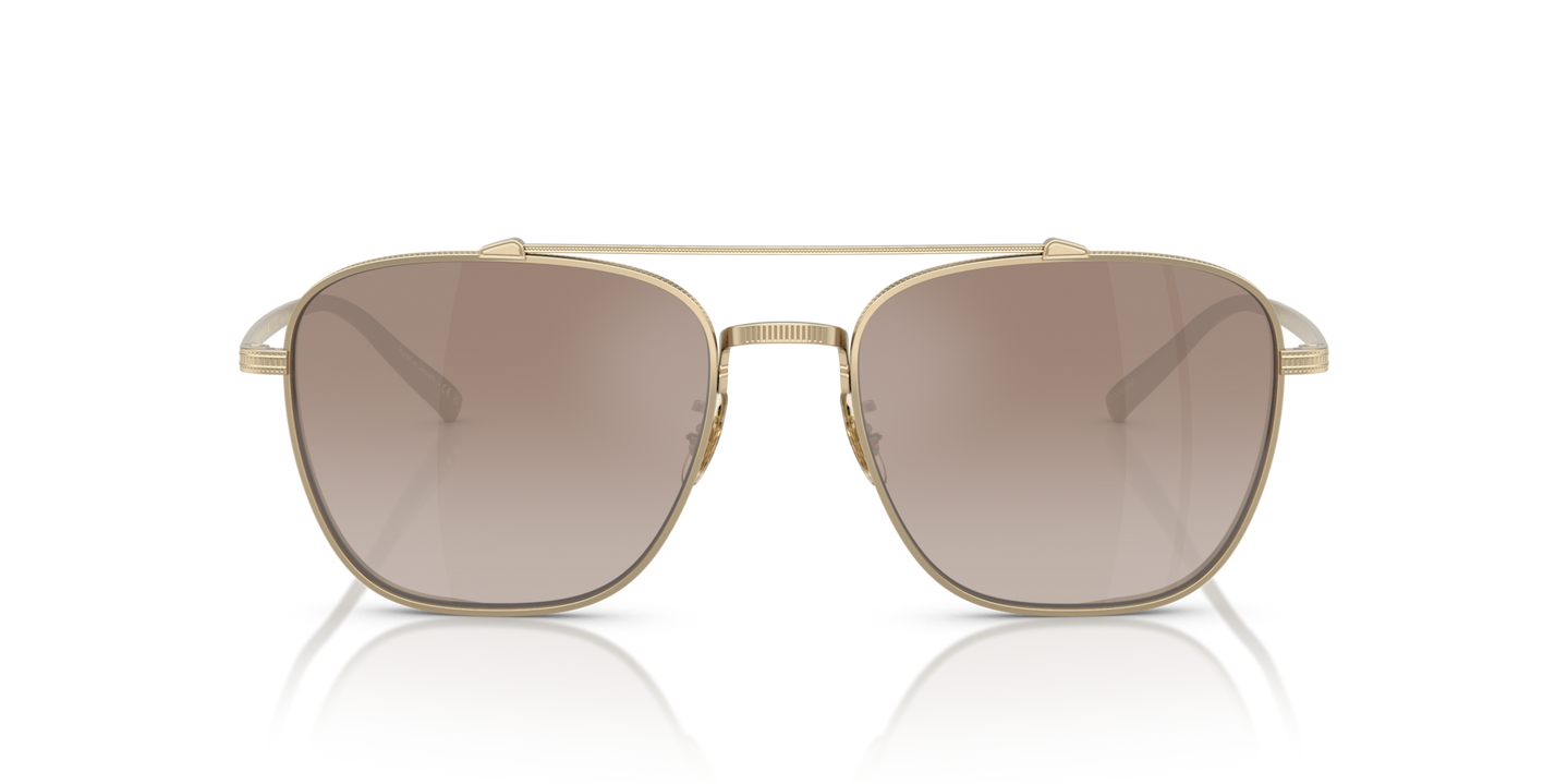 Oliver Peoples Avison con montatura Oro tenue e lenti  Marrone - Immagine Materiale