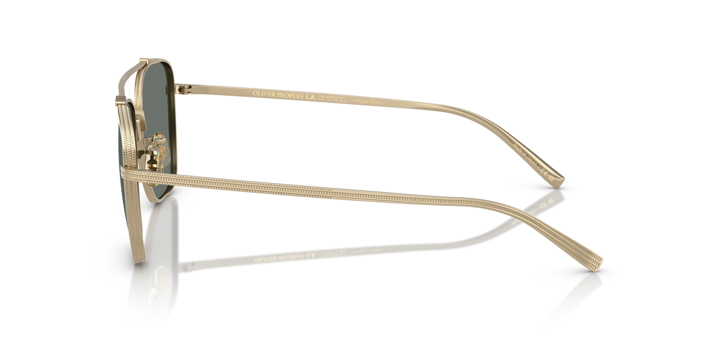 Oliver Peoples Avison with Soft Gold frame and Blue lenses - Image Filigree