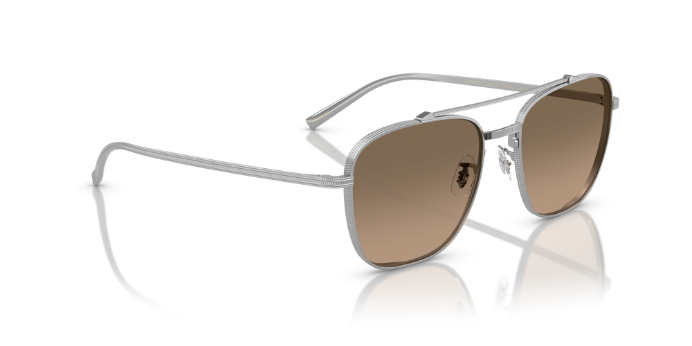 Sie Oliver Peoples Avison mit Silber Gestell und Braun Gläsern - Das Bild 3
