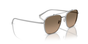 Sie Oliver Peoples Avison mit Silber Gestell und Braun Gläsern - Das Bild 3