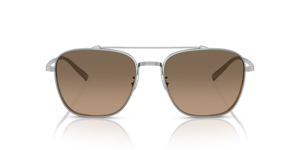 Oliver Peoples Avison avec une monture Argent et des verres Brun - image 2