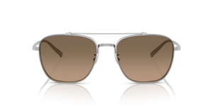 Oliver Peoples Avison avec une monture Argent et des verres Brun - image 2