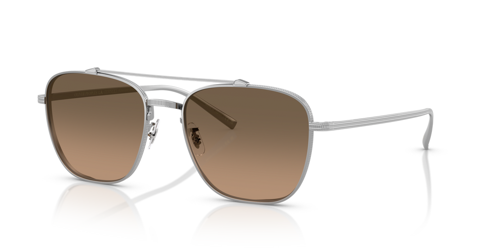 Oliver Peoples Avison avec une monture Argent et des verres Brun - image 3