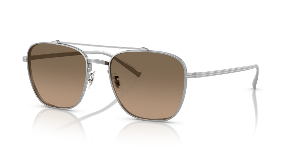 Oliver Peoples Avison avec une monture Argent et des verres Brun - image 3