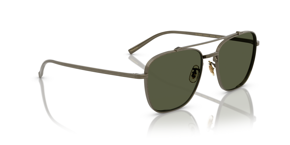 Oliver Peoples Avison con montura Oro Envejecido y lentes Verde - El 3