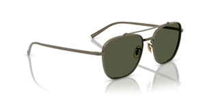 Oliver Peoples Avison con montura Oro Envejecido y lentes Verde - El 3