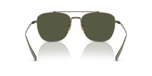 Oliver Peoples Avison con montura Oro Envejecido y lentes Verde - El 5