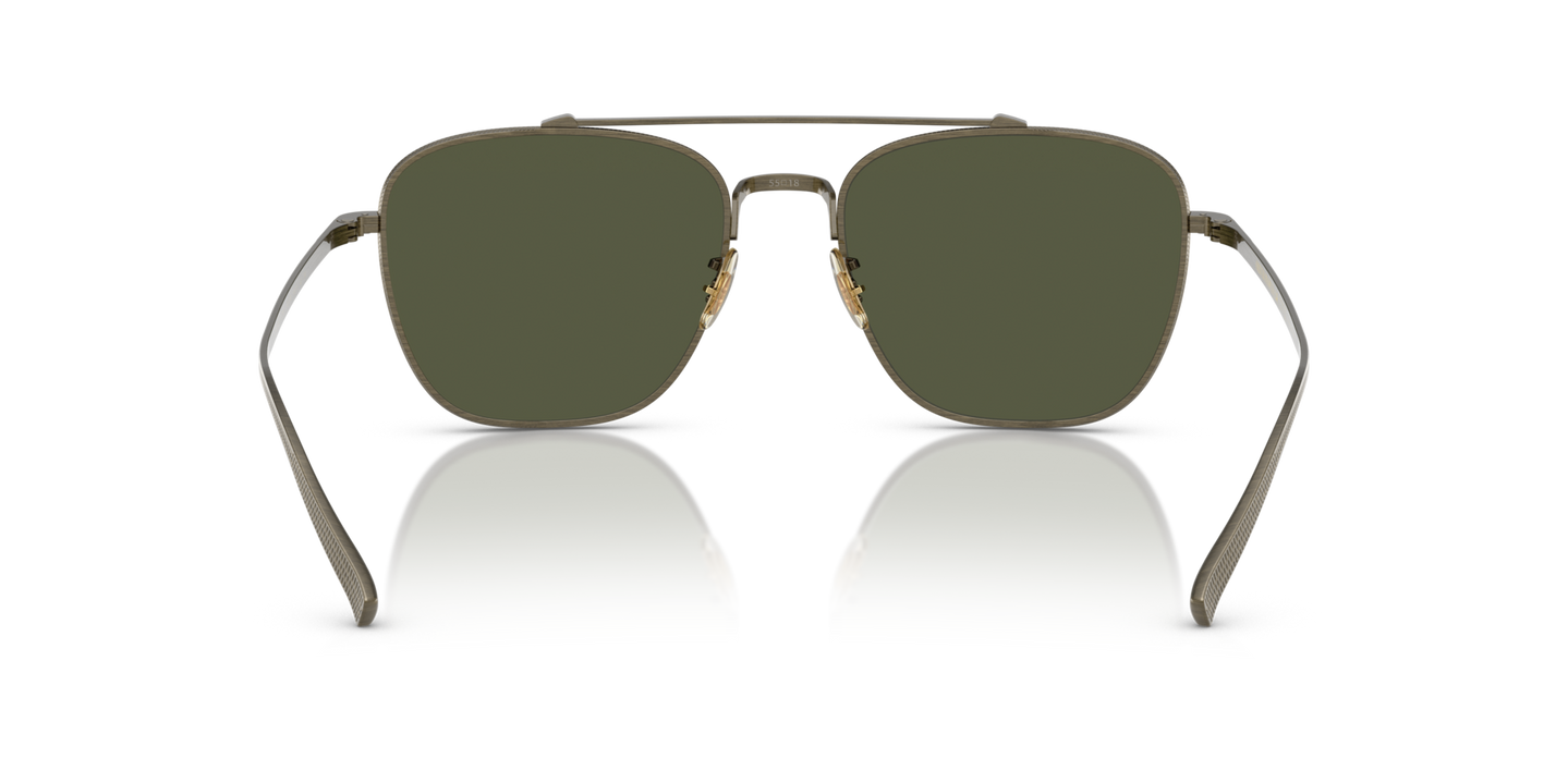 Oliver Peoples Avison con montatura Oro Antico e lenti  Verde - Immagine Naselli