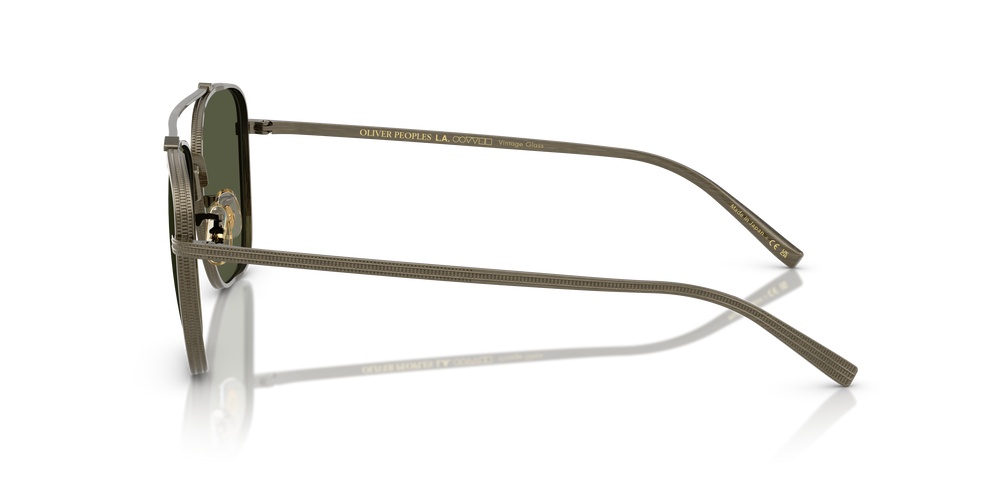 Oliver Peoples Avison con montura Oro Envejecido y lentes Verde - El 4