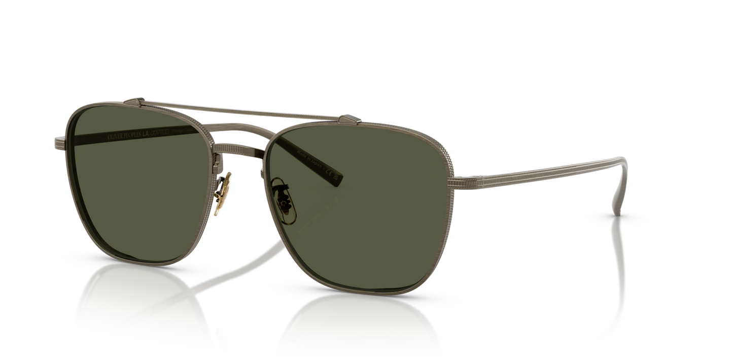 Oliver Peoples Avison with Antique Gold frame and Green lenses - Image Endpiece