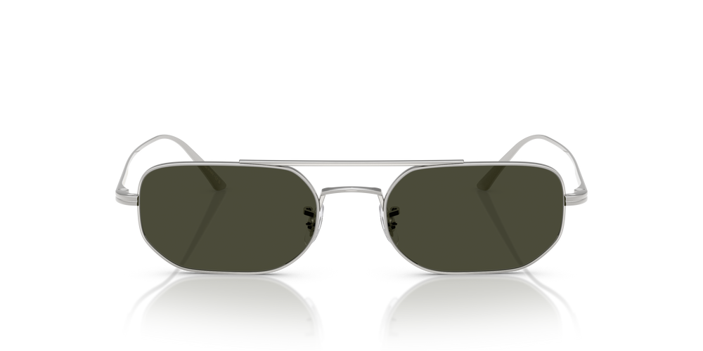 Oliver Peoples 1989C with Silver frame and Green lenses - Image 2
