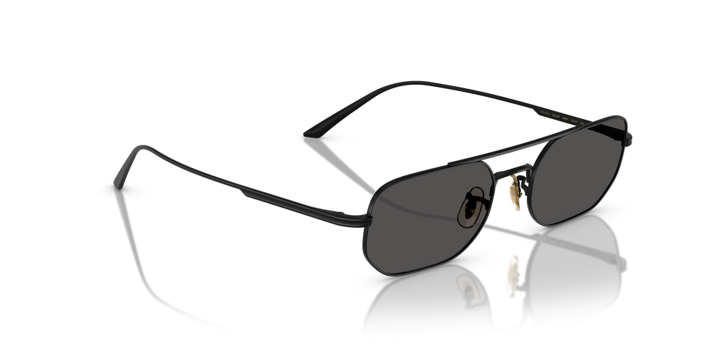 Oliver Peoples 1989C avec une monture Noir mat et des verres Gris - L'image 3