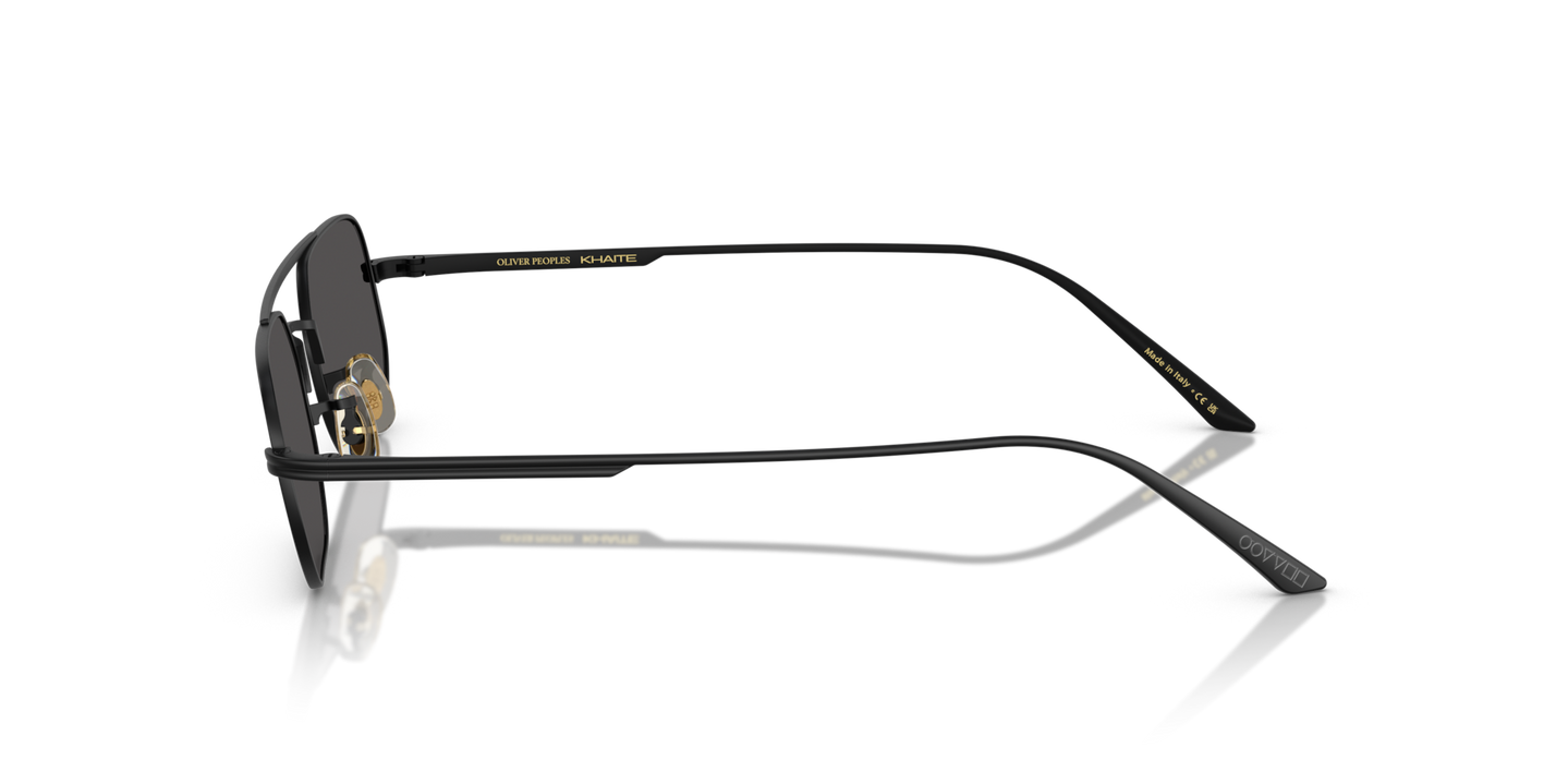 Oliver Peoples 1989C with Matte Black frame and Grey lenses - Image Khaite Temple