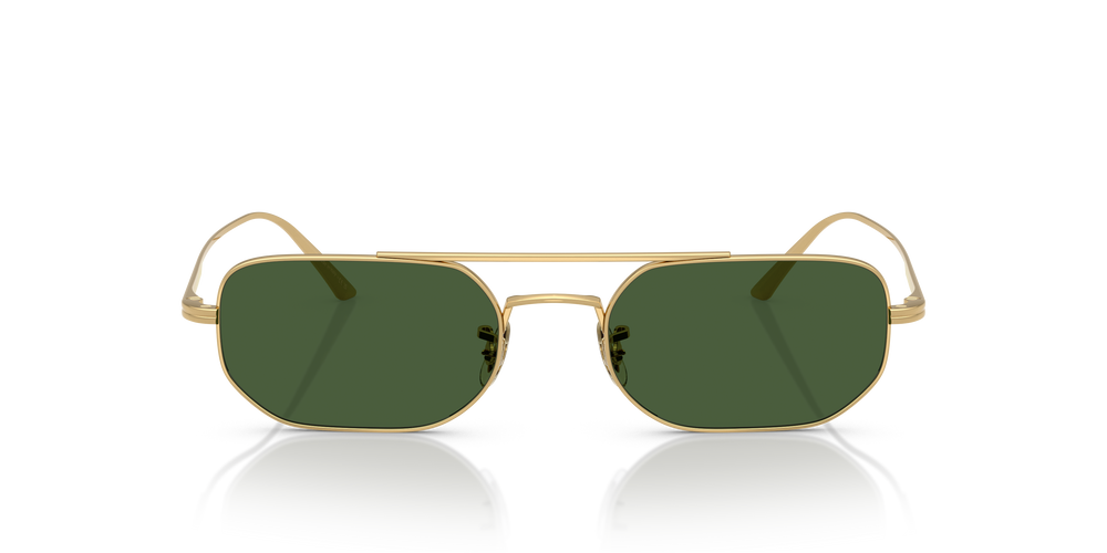 Sie Oliver Peoples 1989C mit Gold Gestell und Grün Gläsern - Das Bild 2