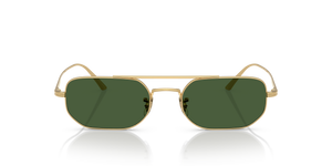 Sie Oliver Peoples 1989C mit Gold Gestell und Grün Gläsern - Das Bild 2