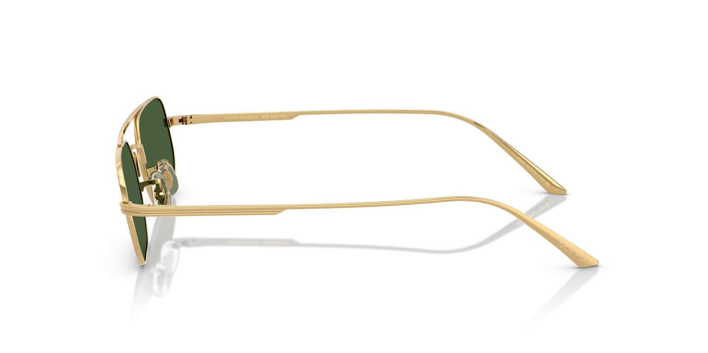 Oliver Peoples 1989C with Gold frame and Vibrant Green lenses