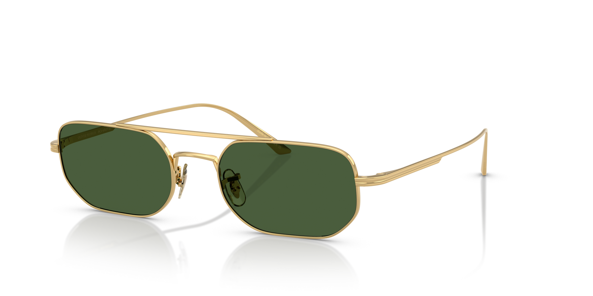 Oliver Peoples 1989C with Gold frame and Vibrant Green lenses