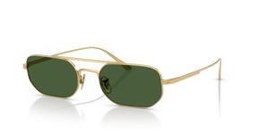 Oliver Peoples 1989C with Gold frame and Green lenses - Image 1
