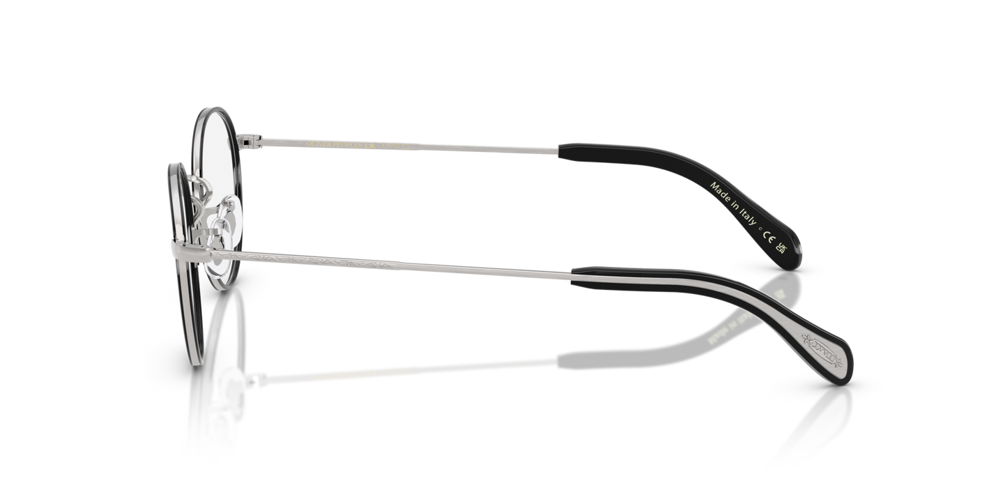 Oliver Peoples Coleridge II with Brushed Silver/Black frame - Image Temple