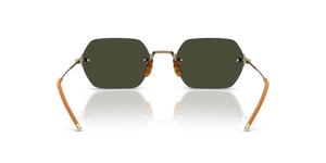 Oliver Peoples TK-13 avec une monture Or et des verres Vert - L'image 5