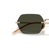Sie Oliver Peoples TK-13 mit Gold Gestell und Grün Gläsern - Variant