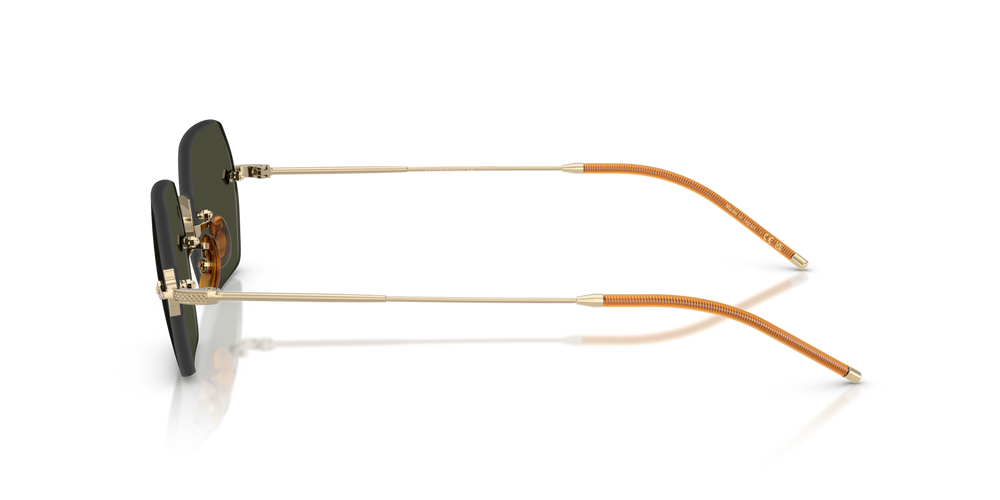 Oliver Peoples TK-13 with Gold frame and Green lenses - image 4
