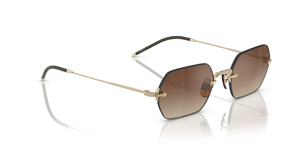 Oliver Peoples TK-13 con montatura Oro e lenti  Marrone - L'immagine 3