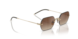 Oliver Peoples TK-13 con montatura Oro e lenti  Marrone - L'immagine 3