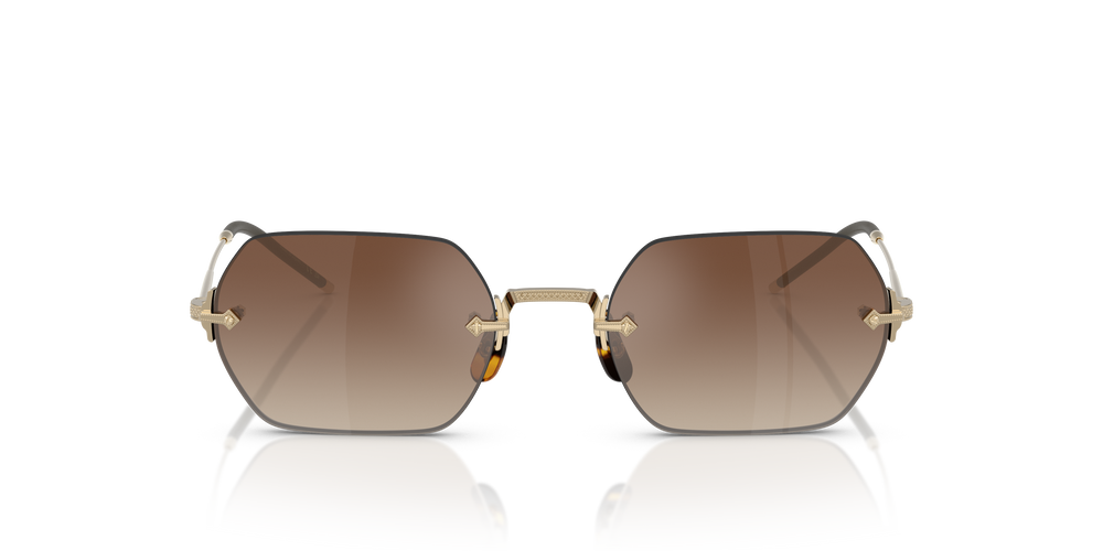 Oliver Peoples TK-13 con montatura Oro e lenti  Marrone - L'immagine 2