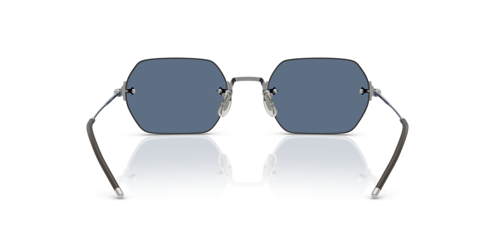 Sie Oliver Peoples TK-13 mit Silber Gestell und Blau Gläsern - Das Bild 5