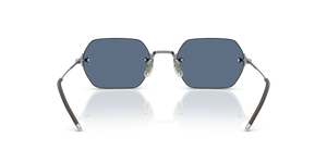 Sie Oliver Peoples TK-13 mit Silber Gestell und Blau Gläsern - Das Bild 5