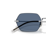 Oliver Peoples TK-13 with Silver frame and Blue lenses - Variant