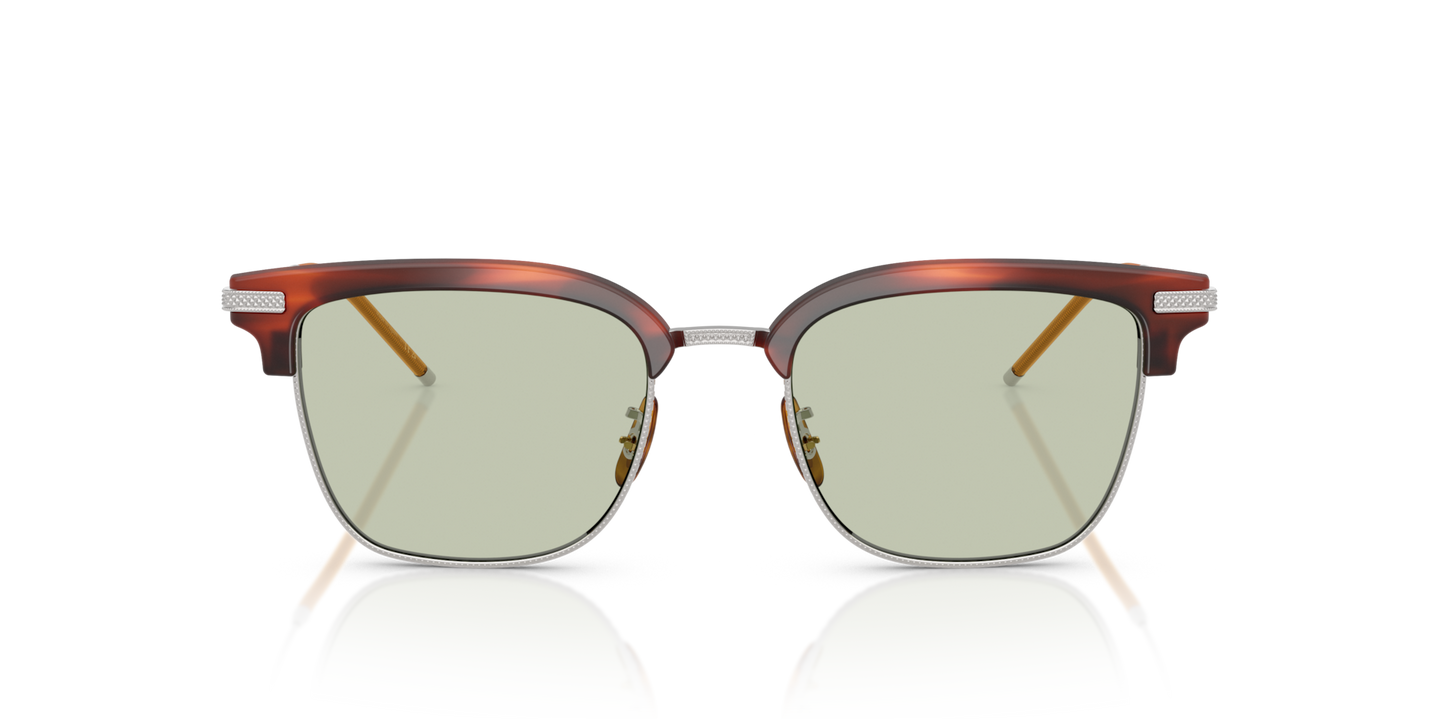 Oliver Peoples TK-12 with Tuscany Tortoise/Brushed Silver frame - Image Material