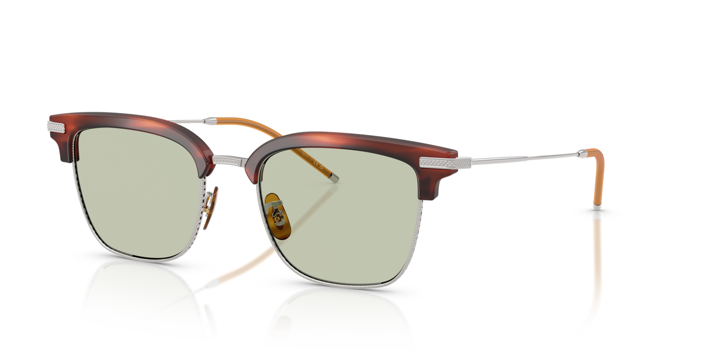 Oliver Peoples TK-12 with Tuscany Tortoise/Brushed Silver frame - Image Endpiece
