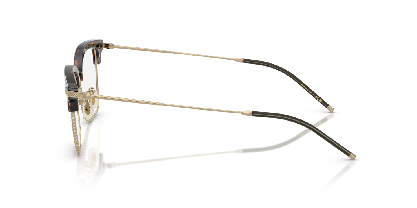 Oliver Peoples TK-12 with Atago Tortoise/Gold frame - Image Temple Tip