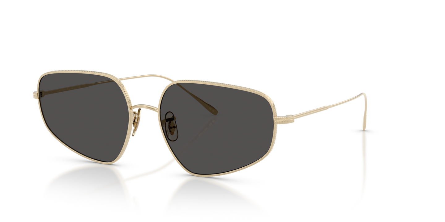 Oliver Peoples Eylla with Gold frame and Grey lenses - Image Eyewire