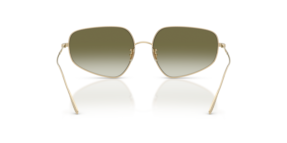 Oliver Peoples Eylla avec une monture Or et des verres Vert - L'image 5