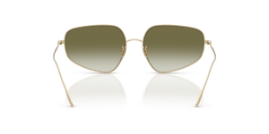 Oliver Peoples Eylla avec une monture Or et des verres Vert - L'image 5