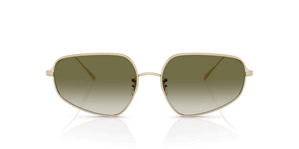 Oliver Peoples Eylla avec une monture Or et des verres Vert - L'image 2