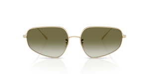 Oliver Peoples Eylla avec une monture Or et des verres Vert - L'image 2